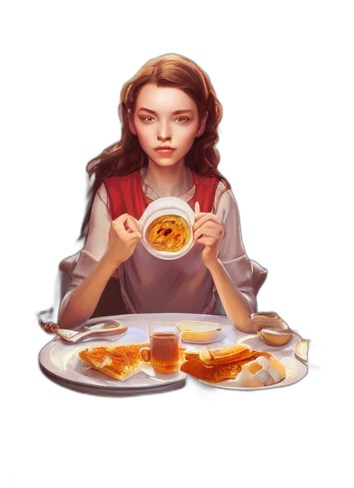 food, face, photorealistic, concept art transparent PNG cut-out