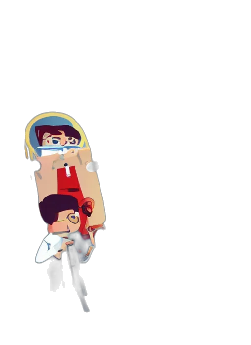 pixel art, concept art, 3d render, cartoon, outer space, underwater, chemists, fighting transparent PNG cut-out