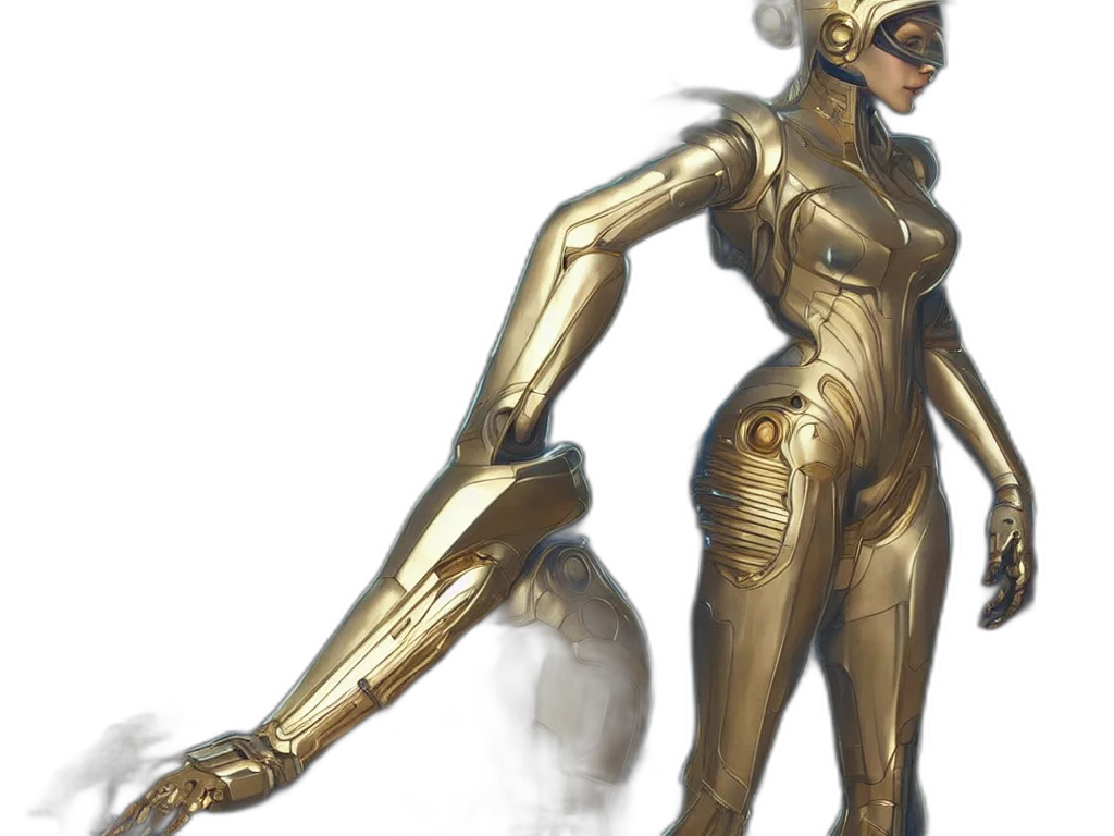 robot, concept art, comic book art, 3d render transparent PNG cut-out