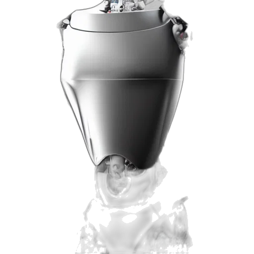 crown, jewelry, bottle, robot, 3d render, concept art, photorealistic, dead transparent PNG cut-out
