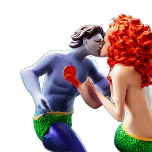 3d render, concept art, comic book art, underwater transparent PNG cut-out