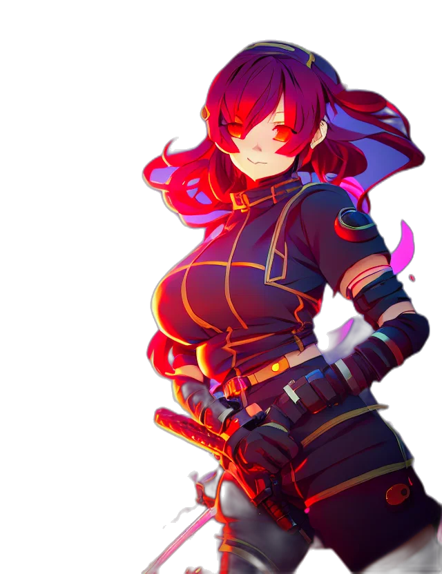 weapon, staff, sword, robot transparent PNG cut-out