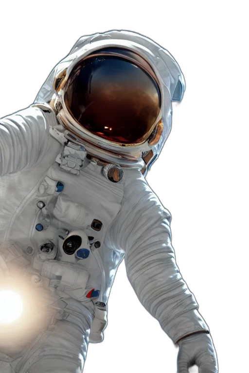 concept art, outer space, render, astronaut transparent PNG cut-out
