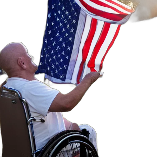 weapon, staff, disabled, vet transparent PNG cut-out