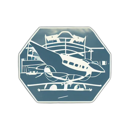 concept art, logo, airplane, inside, circle transparent PNG cut-out