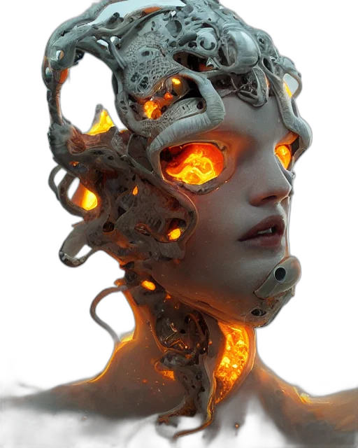mask, face, robot, creature transparent PNG cut-out