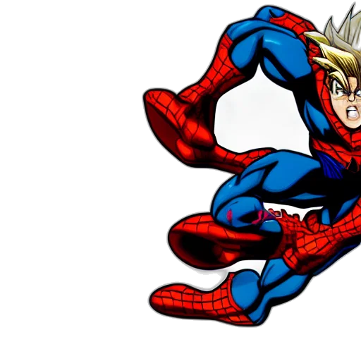 comic book art, concept art, cartoon, 3d render transparent PNG cut-out