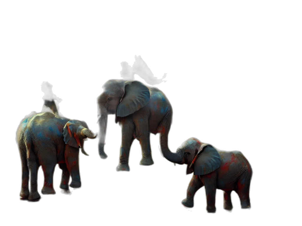 animal, 3d render, concept art, photorealistic transparent PNG cut-out