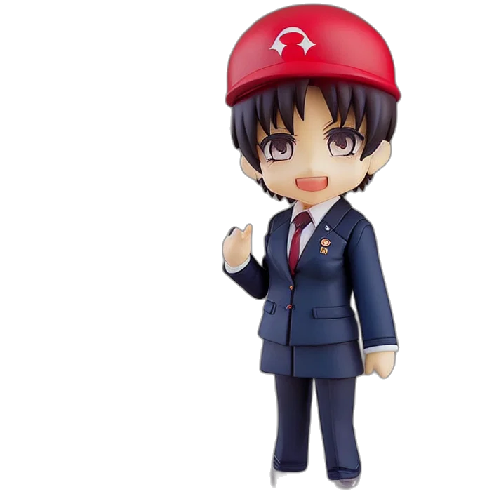 3d render, cartoon, anime, nendoroid transparent PNG cut-out