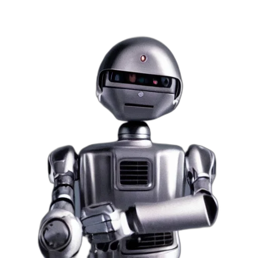 robot, 3d render, concept art, aluminum transparent PNG cut-out