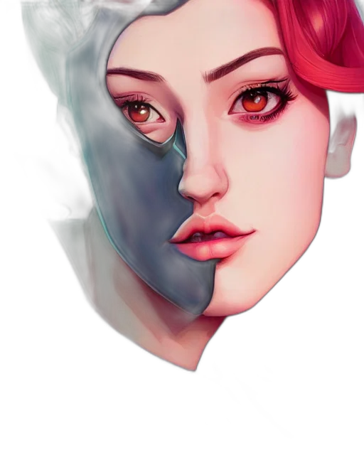 face, mask, crown, robot transparent PNG cut-out