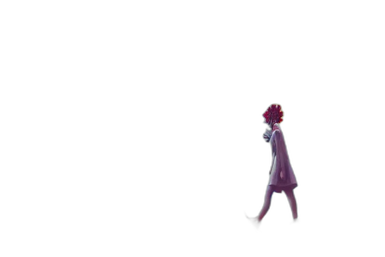 dress, robot, creature, staff transparent PNG cut-out