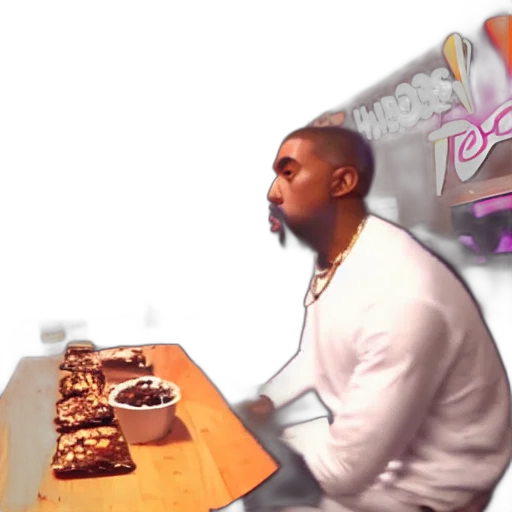 blurry, gopro, footage, kanye transparent PNG cut-out