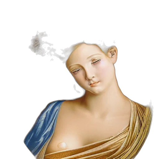 face, jewelry, dress, mask, vaporwave, photorealistic, fantasy art, oil painting transparent PNG cut-out