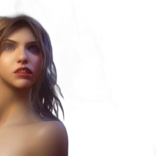 face, photorealistic, concept art, fantasy art, 3d render, golden, hyper, realistic transparent PNG cut-out