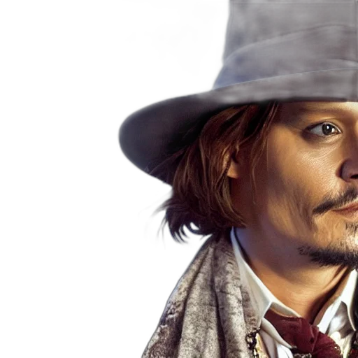 hat, face, photorealistic, johnny transparent PNG cut-out