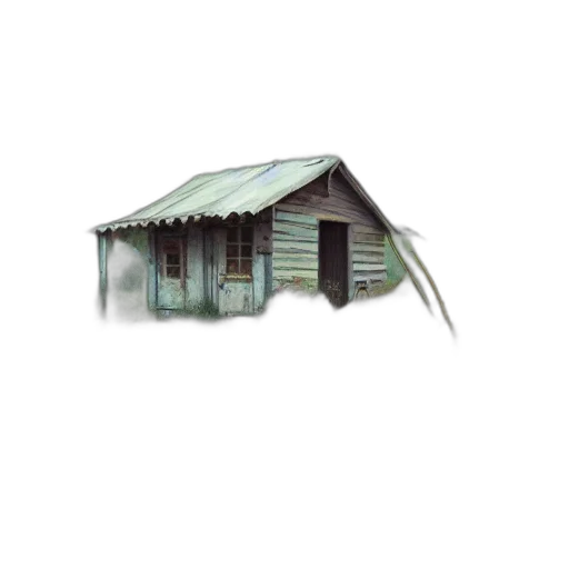 building, hair, umbrella, furniture, 3d render, concept art, photorealistic, pixel art transparent PNG cut-out