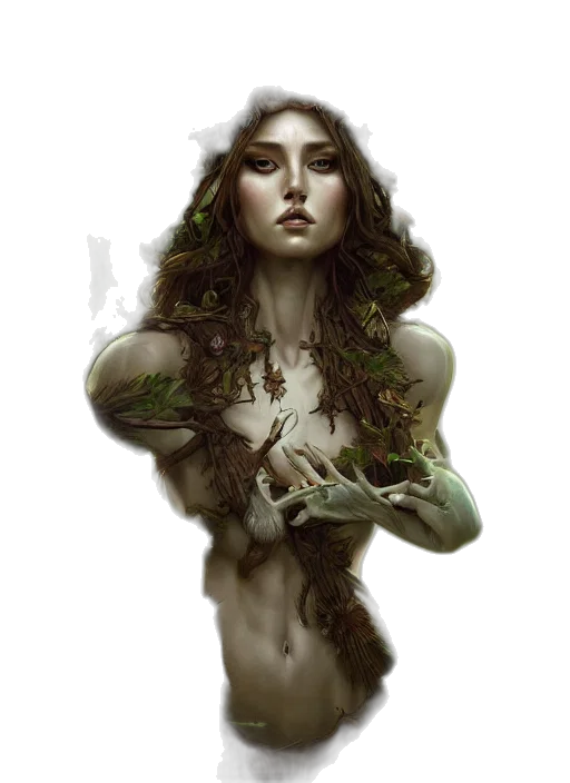 fantasy art, concept art, comic book art, photorealistic transparent PNG cut-out