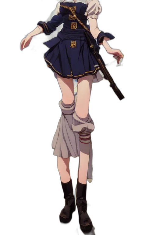 staff, weapon, sword, jacket, anime, concept art, pixel art, fantasy art transparent PNG cut-out