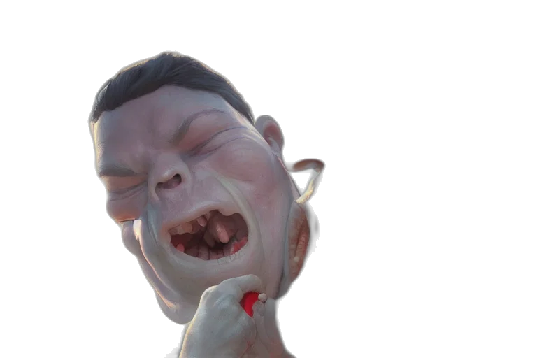 face, mask, creature, staff transparent PNG cut-out