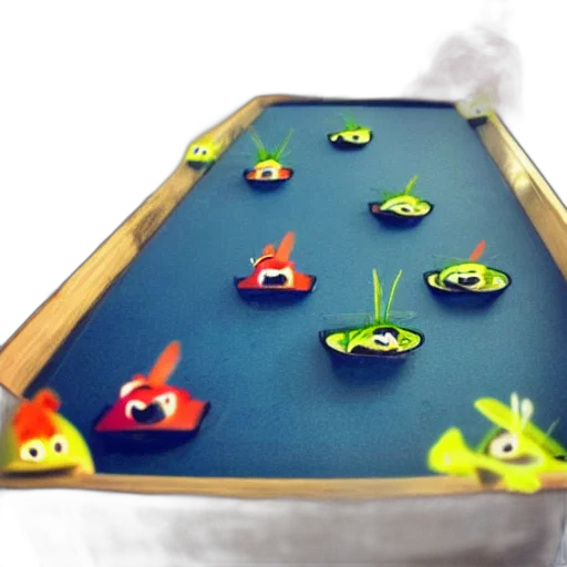 concept art, 3d render, underwater, playing transparent PNG cut-out