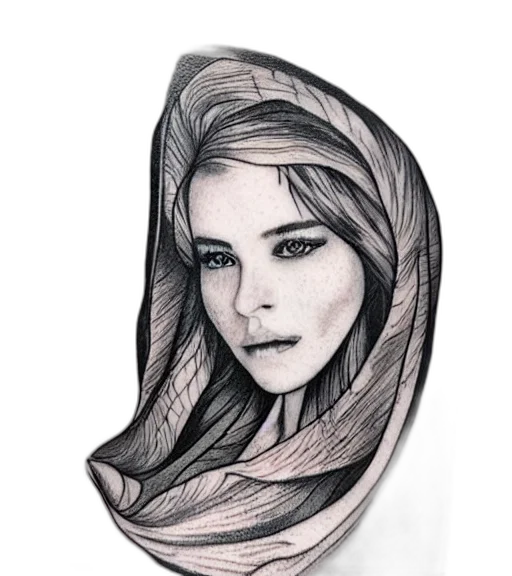 face, mask, dress, jewelry transparent PNG cut-out