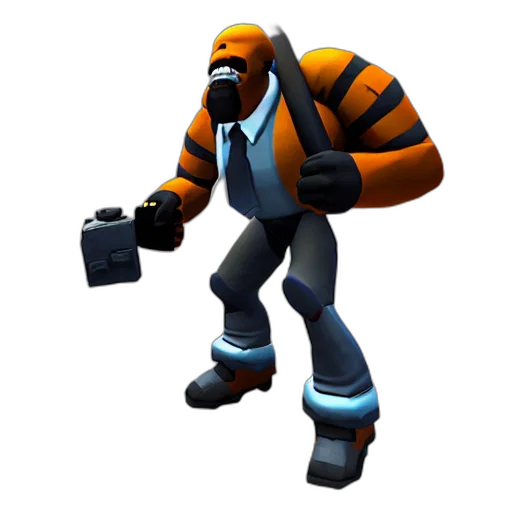 robot, jacket, creature, weapon transparent PNG cut-out