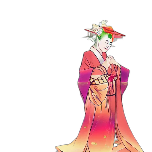 staff, dress, crown, dragon transparent PNG cut-out