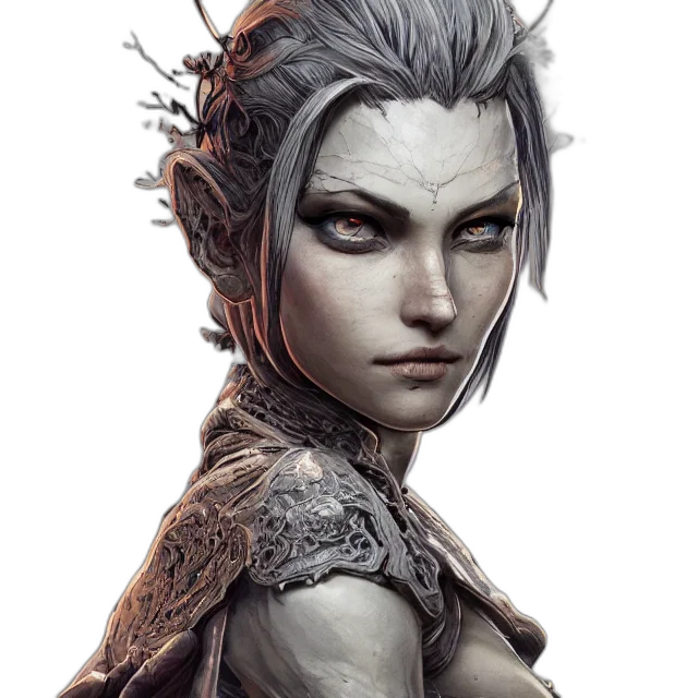 face, staff, dragon, fantasy art transparent PNG cut-out