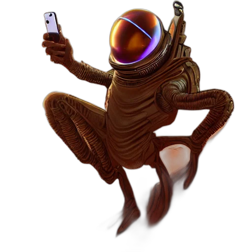 robot, staff, creature, animal transparent PNG cut-out