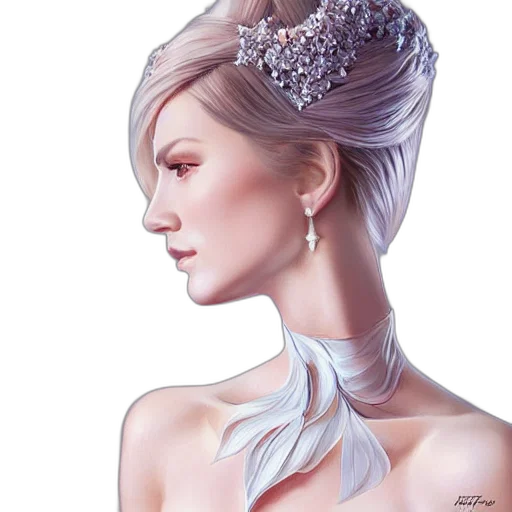 crown, jewelry, dress, face transparent PNG cut-out