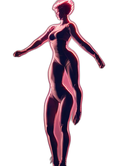 dress, creature, robot, staff transparent PNG cut-out