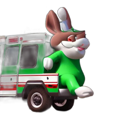 car, animal, staff, concept art, 3d render, cartoon, pixel art, big transparent PNG cut-out