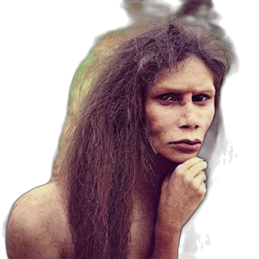 hair, creature, animal, face, photorealistic, concept art, fantasy art, 3d render transparent PNG cut-out