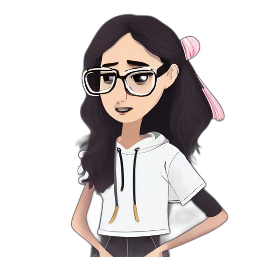 staff, cartoon, anime, pixel art transparent PNG cut-out