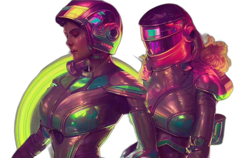 robot, concept art, cyberpunk, fantasy art transparent PNG cut-out