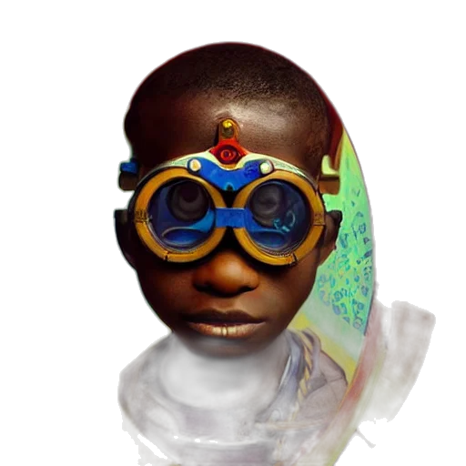 mask, face, crown, jewelry, 3d render, concept art, photorealistic, colourful transparent PNG cut-out