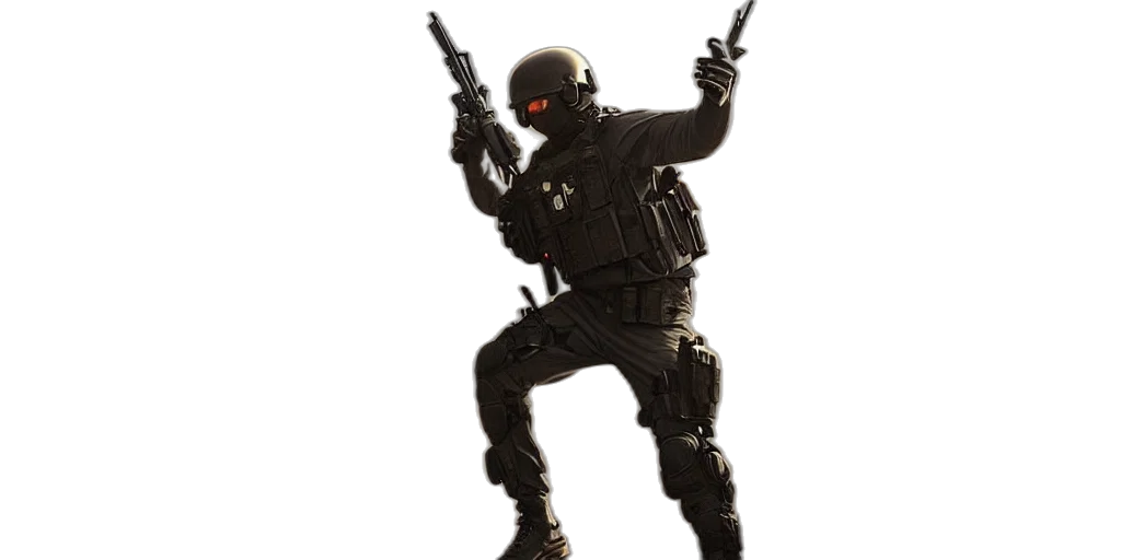 weapon, robot, staff, mask transparent PNG cut-out