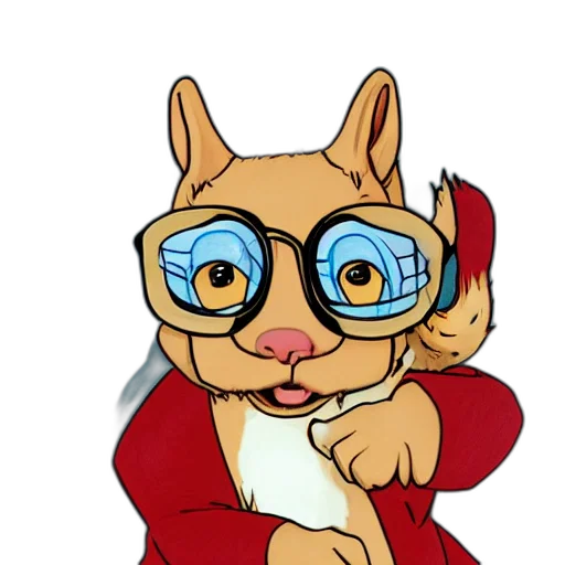 staff, animal, cartoon, anime, concept art, comic book art, drawing, cute transparent PNG cut-out