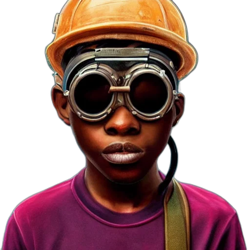 mask, face, staff, robot, photorealistic, concept art, 3d render, comic book art transparent PNG cut-out