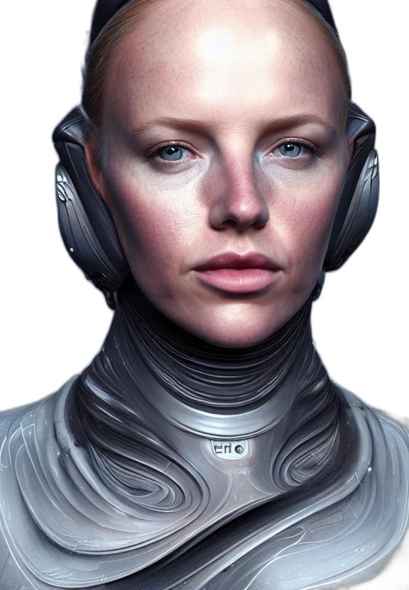 robot, face, cyberpunk, concept art transparent PNG cut-out