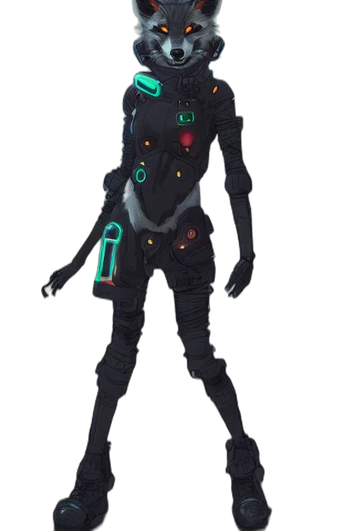 robot, staff, jacket, creature transparent PNG cut-out