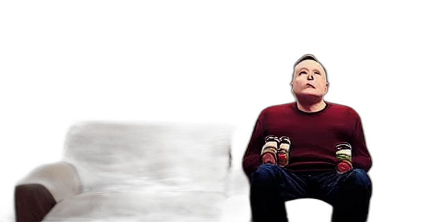 beach, outer space, full, distant, shot, sad, bald, poor transparent PNG cut-out