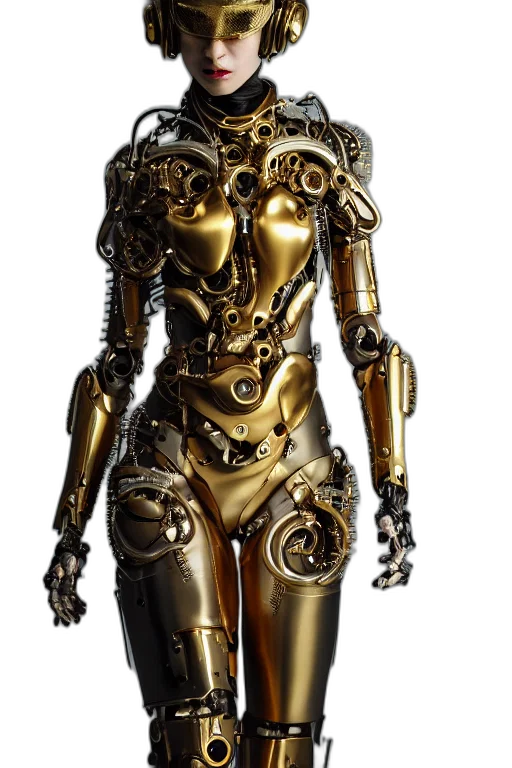 robot, dress, jewelry, cyberpunk transparent PNG cut-out