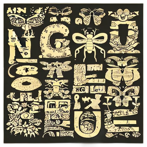 jacket, night, alphabet, bugs transparent PNG cut-out
