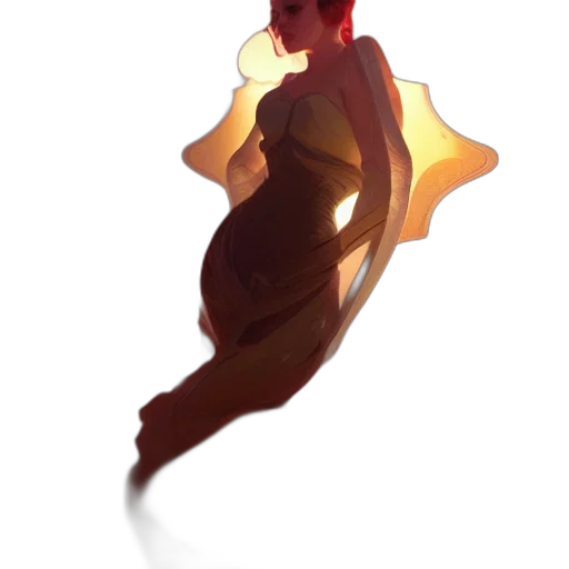 dress, crown, staff, creature transparent PNG cut-out