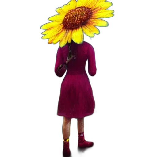 flower, dress, hat, umbrella transparent PNG cut-out