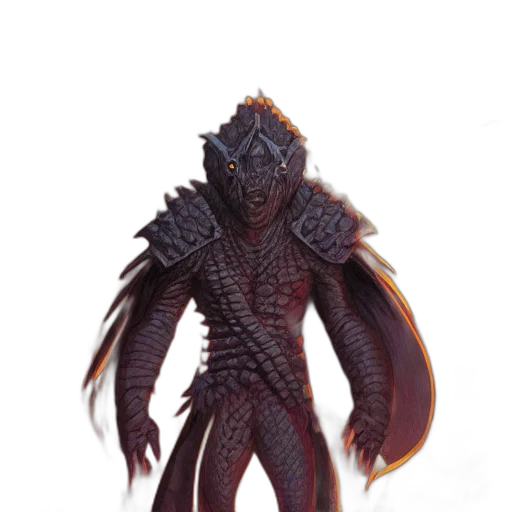 creature, dragon, staff, concept art transparent PNG cut-out