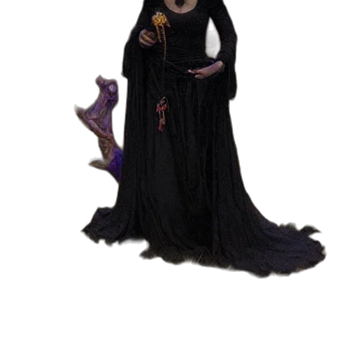dress, creature, staff, concept art transparent PNG cut-out