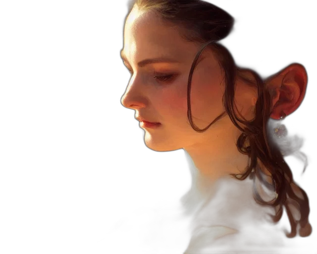 face, crown, dragon, hair, photorealistic, oil painting, concept art, fantasy art transparent PNG cut-out